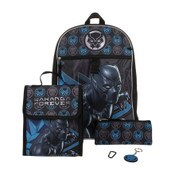 Wholesale - 5pc BLACK PANTHER BACKPACK SET C/P 24, UPC: 196179844313